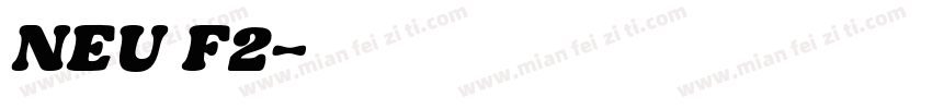 NEU F2字体转换